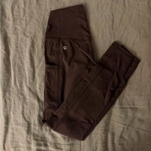 Popflex Active Supersculpt Legging with Pockets - Mocha size small 27”